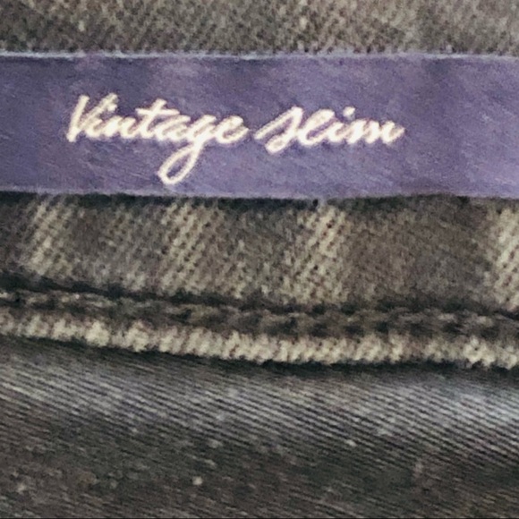 MCGUIRE Vintage Slim High Rise Destroyed Blown Out Knee Jeans Black 27 goth - Picture 11 of 15